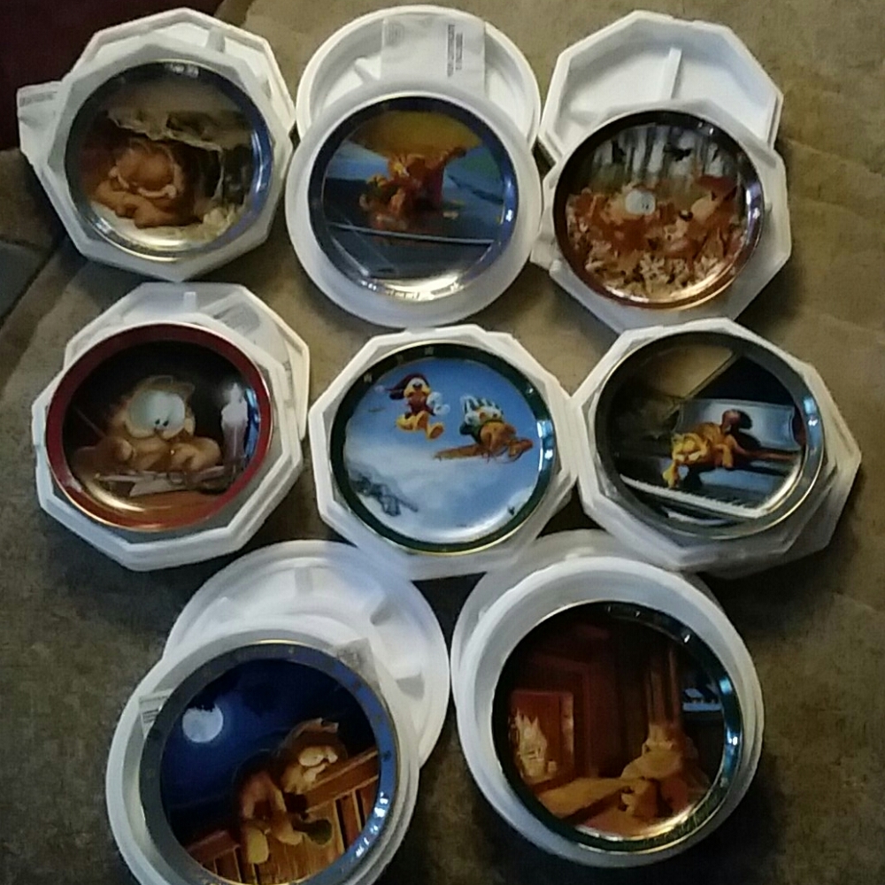 Danbury Mint Garfield collector plates dear diary